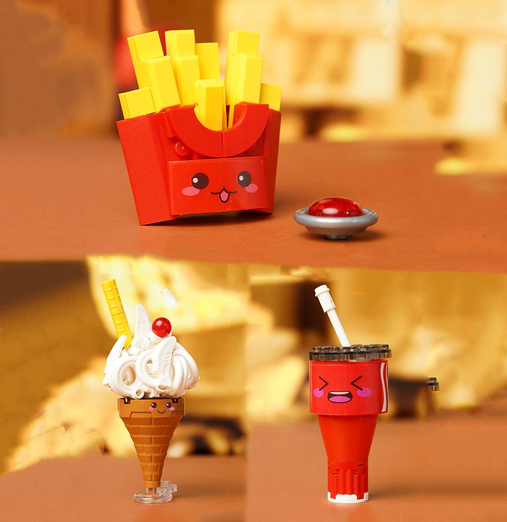 BowLift | Juicy Burger Meal with Yummy Sweet Dessert Micro Sets