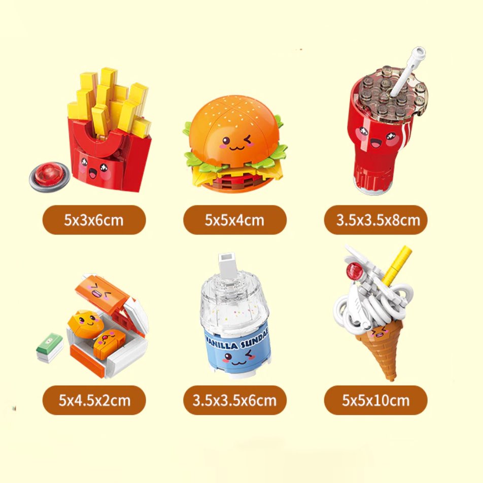 BowLift | Juicy Burger Meal with Yummy Sweet Dessert Micro Sets