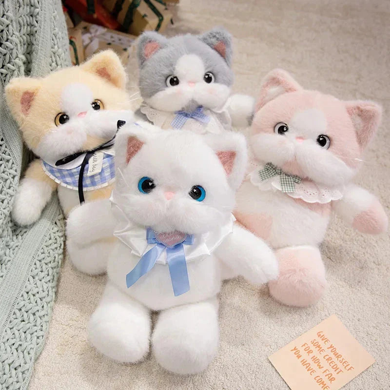 BowLift | Kawaii Cat Plush Family with Collar