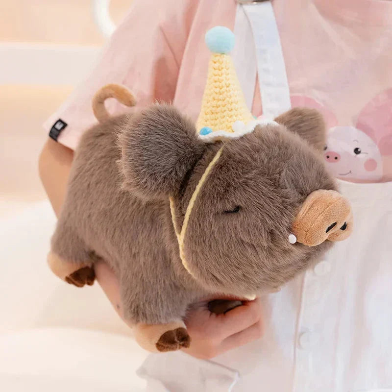 BowLift | Kawaii Fluffy Wild Boar Plushie