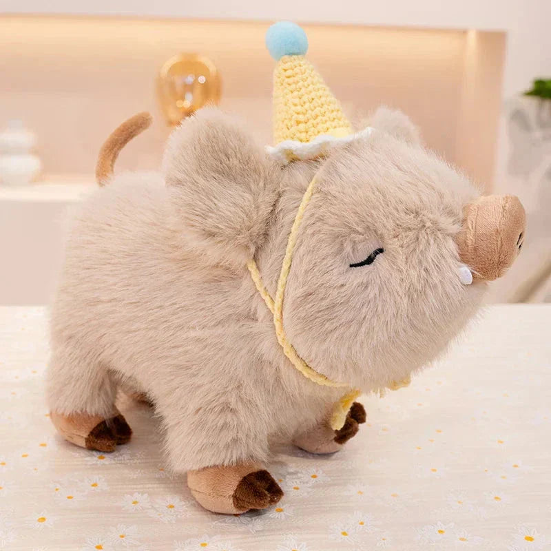 BowLift | Kawaii Fluffy Wild Boar Plushie