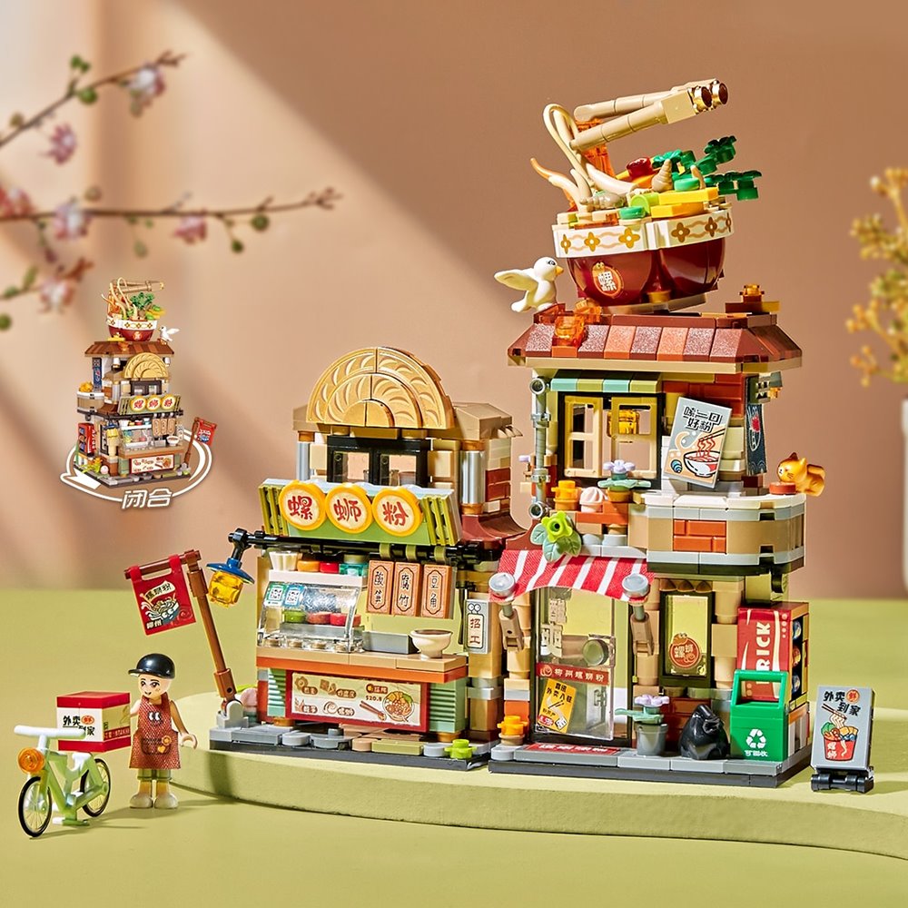 BowLift | Lemon Tea & Noodle Shop Micro Building Sets
