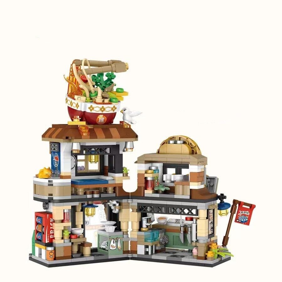 BowLift | Lemon Tea & Noodle Shop Micro Building Sets