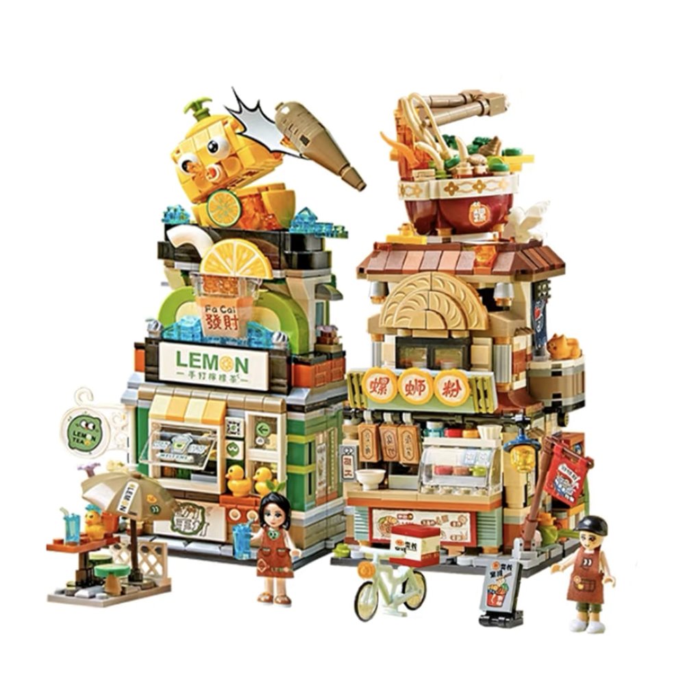 BowLift | Lemon Tea & Noodle Shop Micro Building Sets