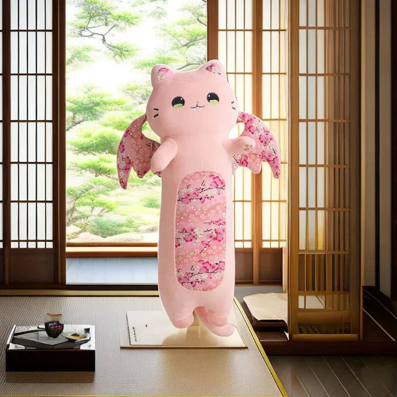 BowLift | Long Snuggly Luna & Solis Sakura Cat Plushies