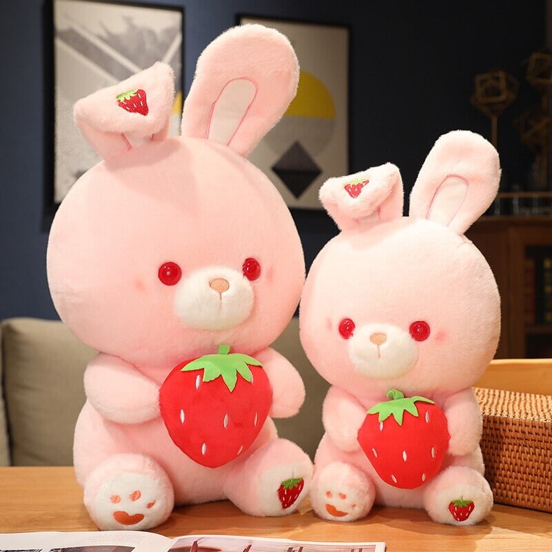 BowLift | Pink Strawberry Bunny Rabbit Plush