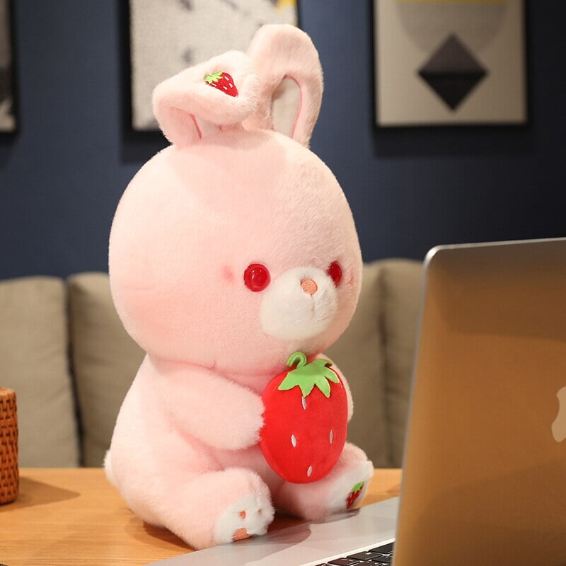 BowLift | Pink Strawberry Bunny Rabbit Plush