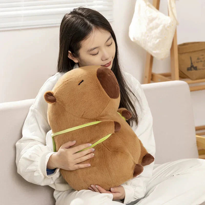 BowLift | Sleepy Capybara with Mahjong Backpack Plushie