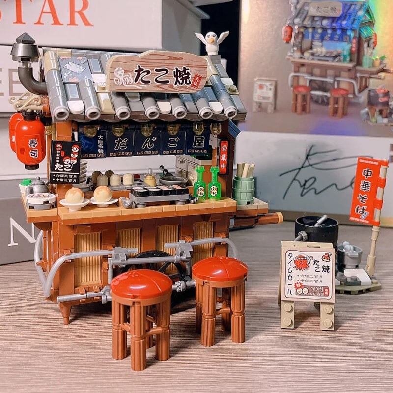 BowLift | Takoyaki & Noodle Asian Street Stall Nano Building Blocks