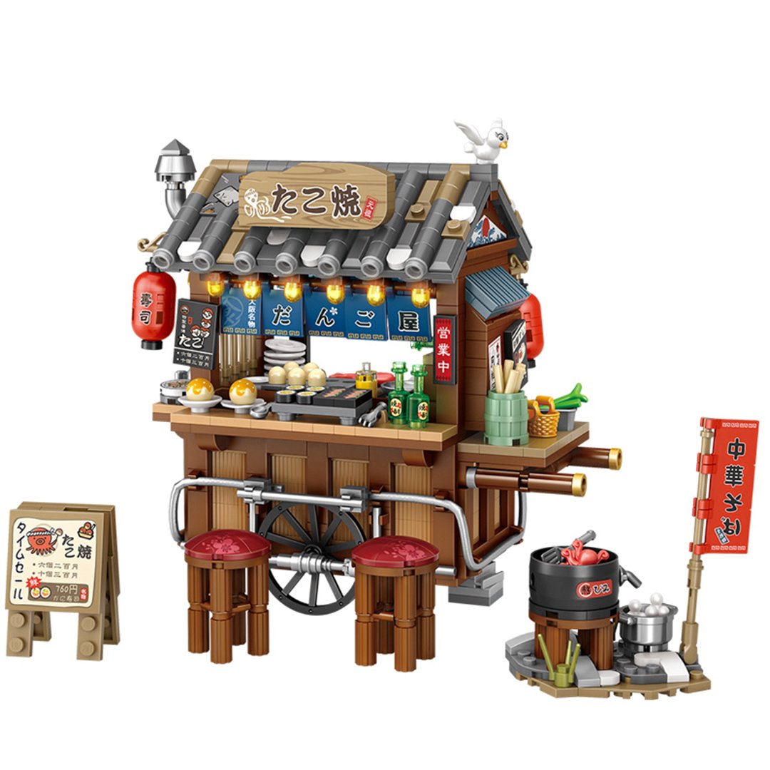 BowLift | Takoyaki & Noodle Asian Street Stall Nano Building Blocks