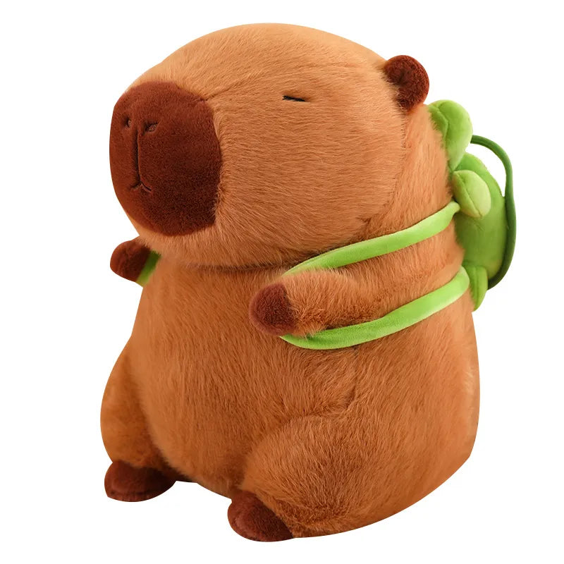BowLift | Cute Capybara Plush with Turtle Backpack - CapyBuddy