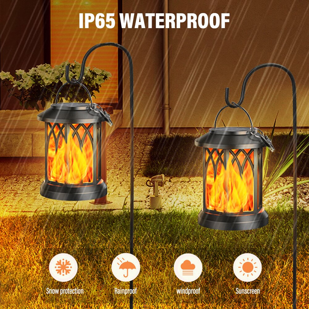 BowLift | FlameGlow™ - Hanging Solar Flame Lantern (2-Pack)