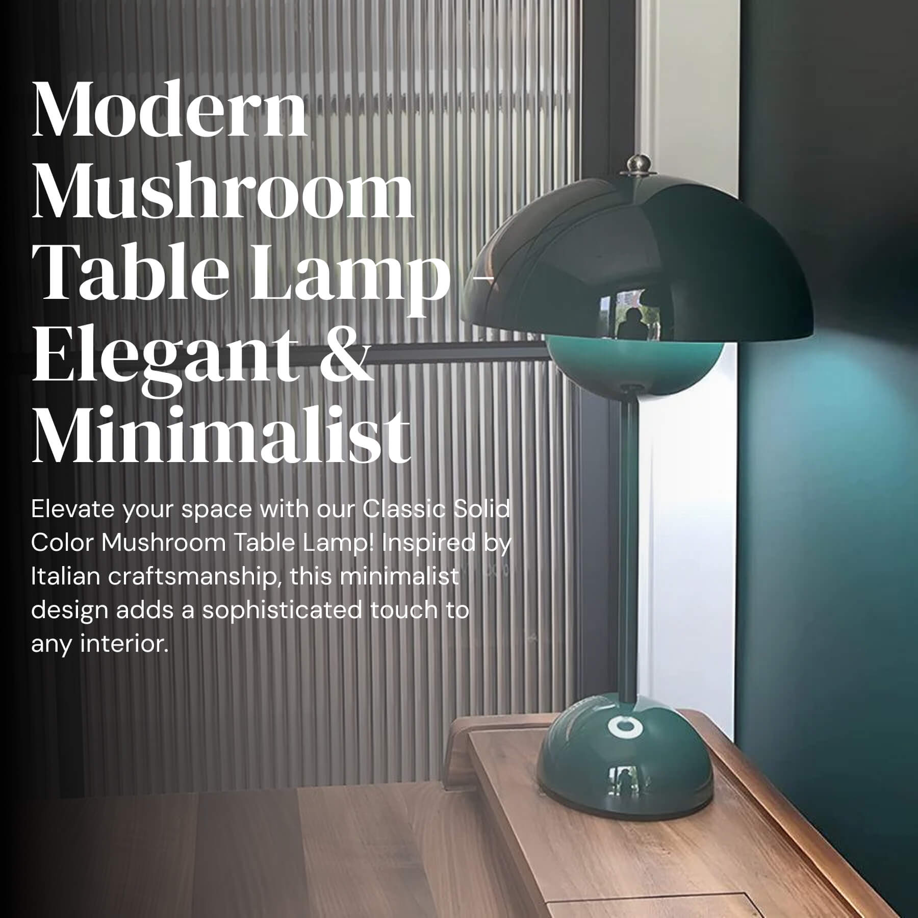 BowLift | Minimalist Flowerpot Table Lamp - Rechargeable Bedside Lamp & Cordless Design Mushroom Shaped Lamps