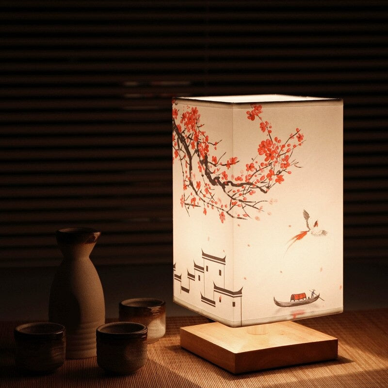 BowLift | Vintage Japanese Table Lamp – Perfect for Creating a Soothing Bedroom Mood