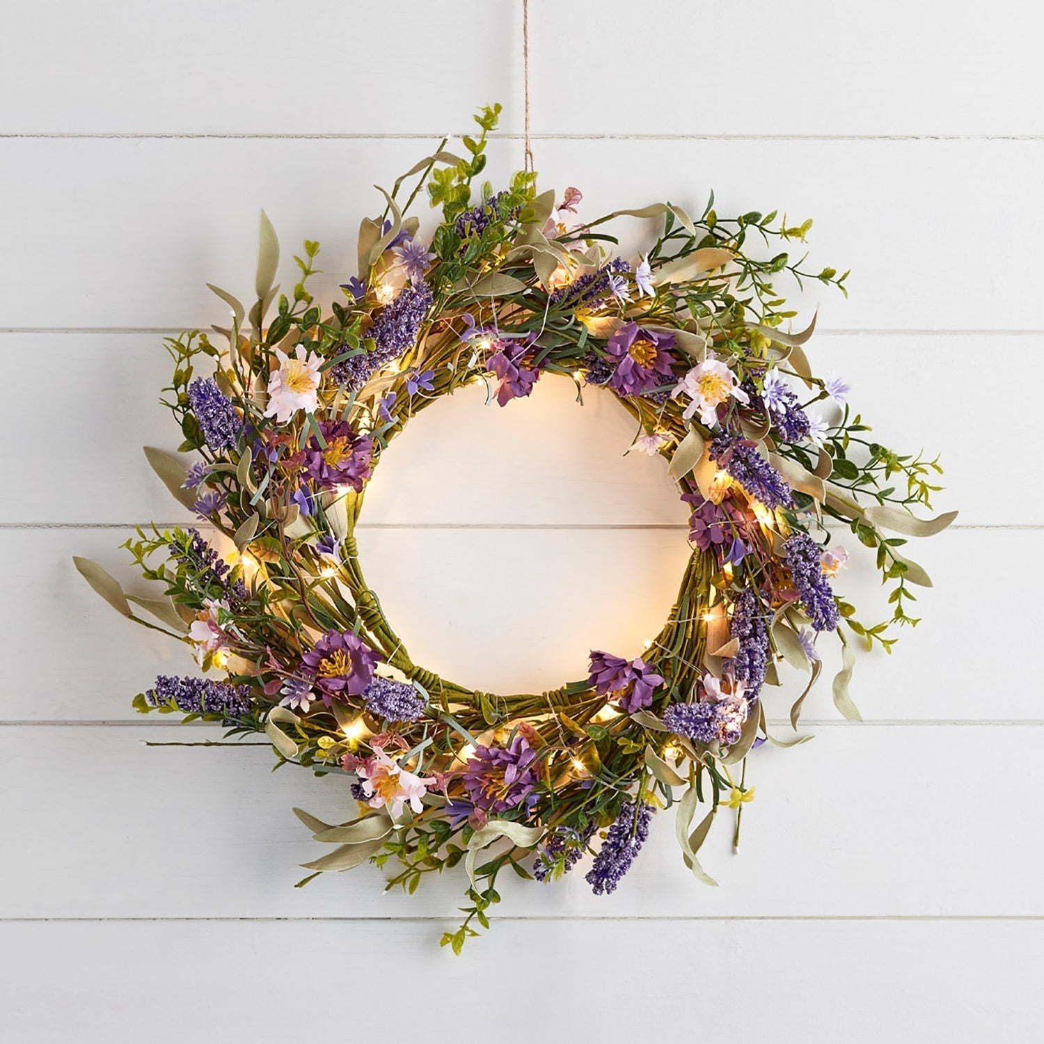 BowLift | Christmas Wreath Artificial Lavender Floral Decoration