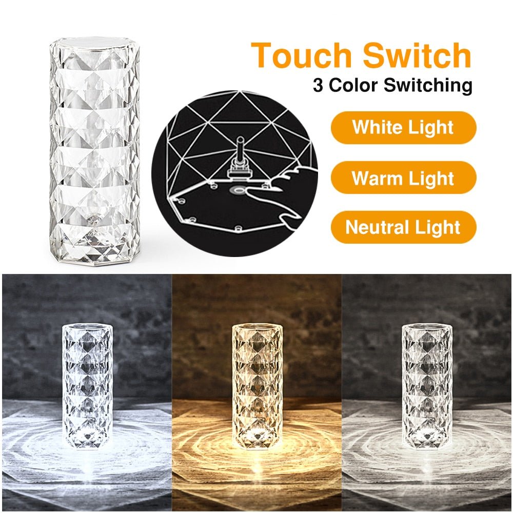 BowLift | LED Crystal Table Lamp