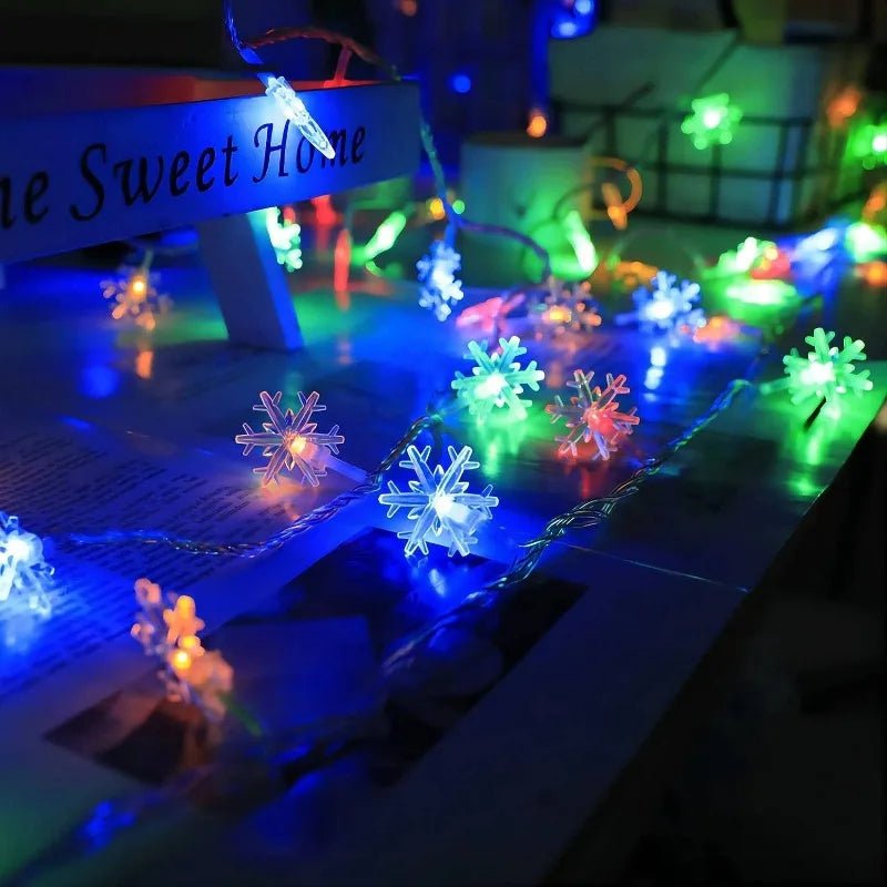 BowLift | LED Snowflake Lights - String Garland Christmas Lights