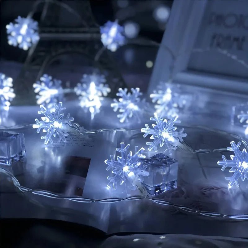 BowLift | LED Snowflake Lights - String Garland Christmas Lights