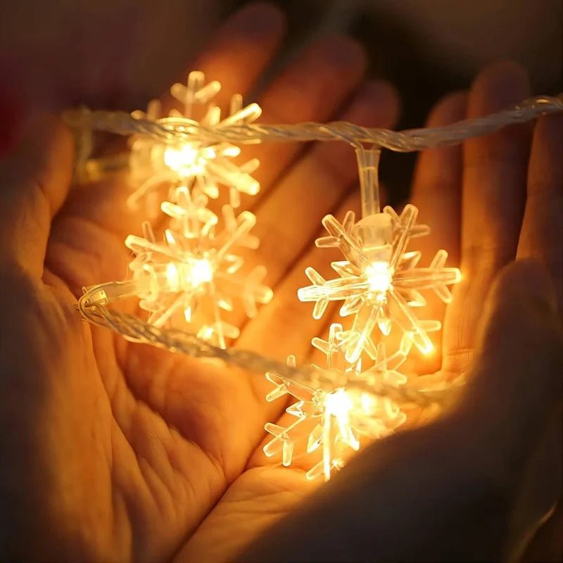 BowLift | LED Snowflake Lights - String Garland Christmas Lights