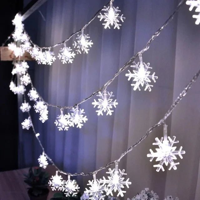 BowLift | LED Snowflake Lights - String Garland Christmas Lights