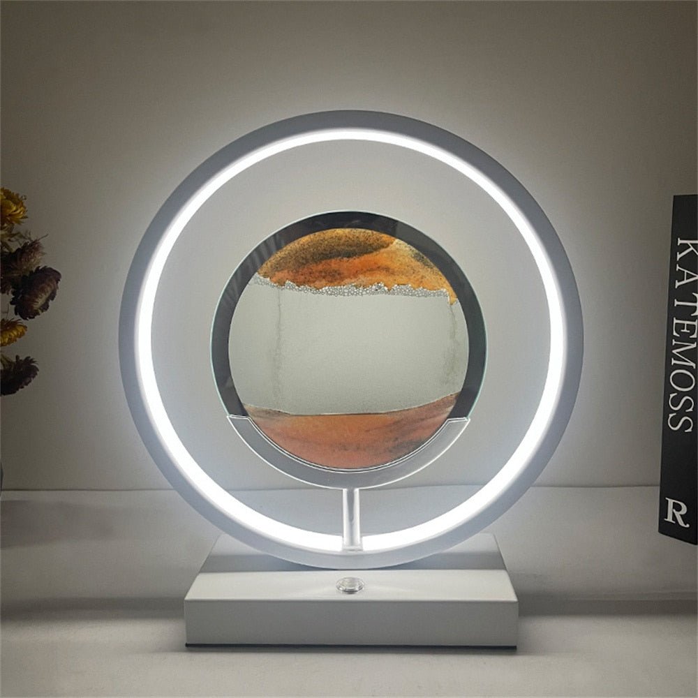 BowLift | LUMISAND – 3D LED Flowing Sand Art Table Lamp with USB Charging
