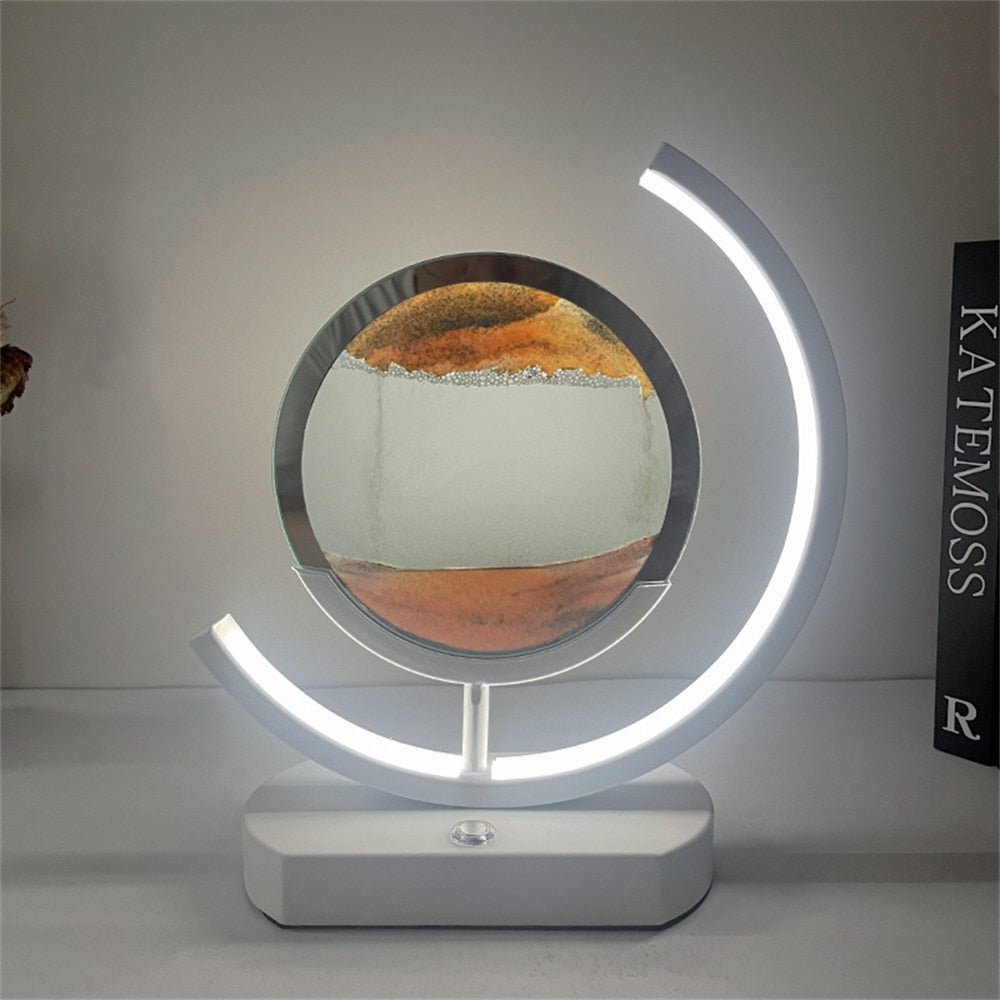 BowLift | LUMISAND – 3D LED Flowing Sand Art Table Lamp with USB Charging