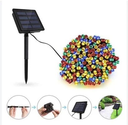BowLift | 300 LED Lumify Solar Fairy Lights - Warm White Lights for Garden Decor