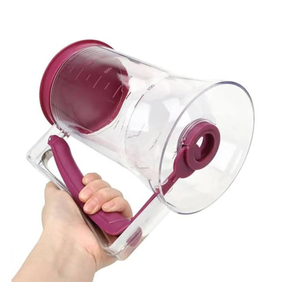 BowLift | Dough dispenser with measuring scale and spout for muffins and cakes