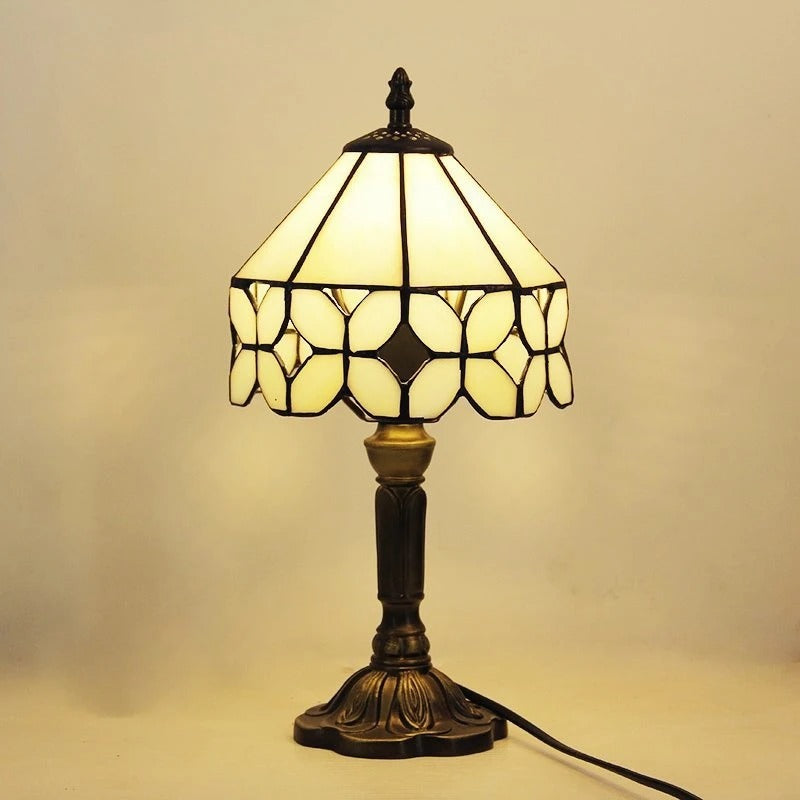 BowLift | Table Lamp LED Baroque Retro E27 - Vintage Tiffany Glass