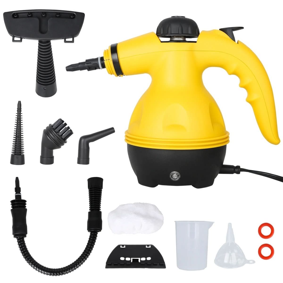 BowLift | Chemical-free steam cleaner with 8 attachments for household, clothes & windows