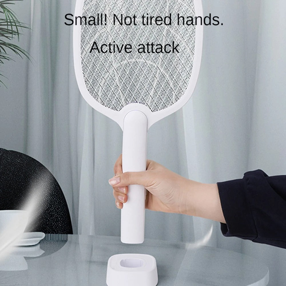BowLift | 2-in-1 Electric Mosquito Swatter & Bug Zapper – 2500V USB Rechargeable Insect Killer Racket