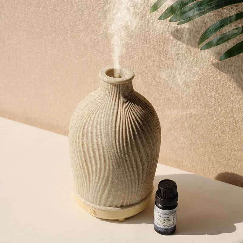 BowLift | Boho Vase Essential Oil Humidifier – Polyresin Ultrasonic Diffuser