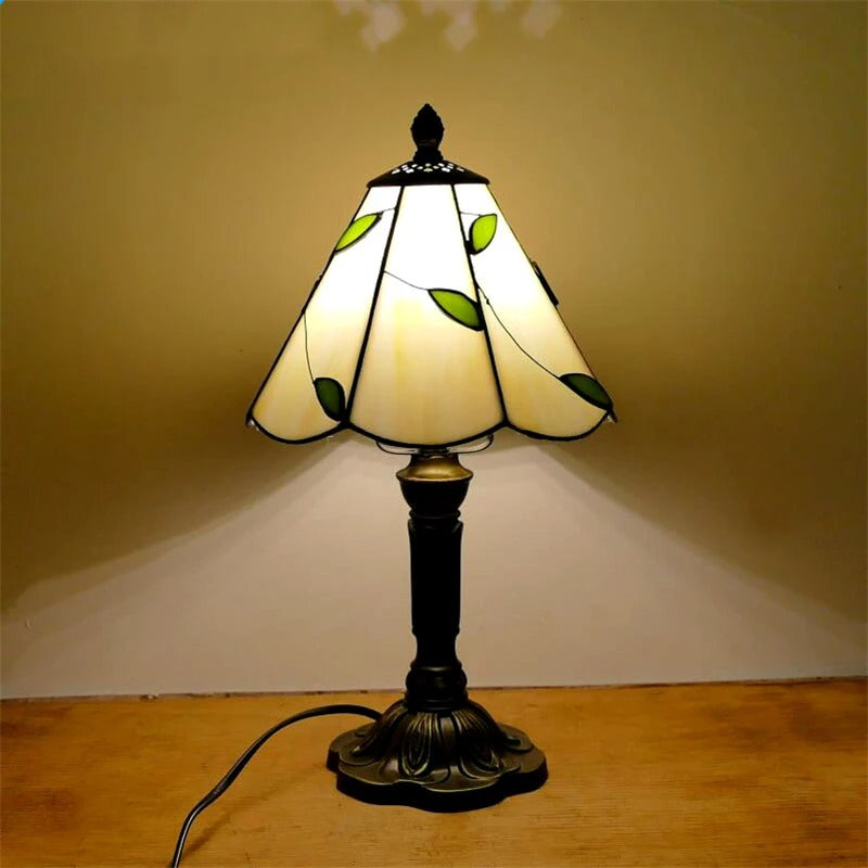 BowLift | Table Lamp LED Baroque Retro E27 - Vintage Tiffany Glass