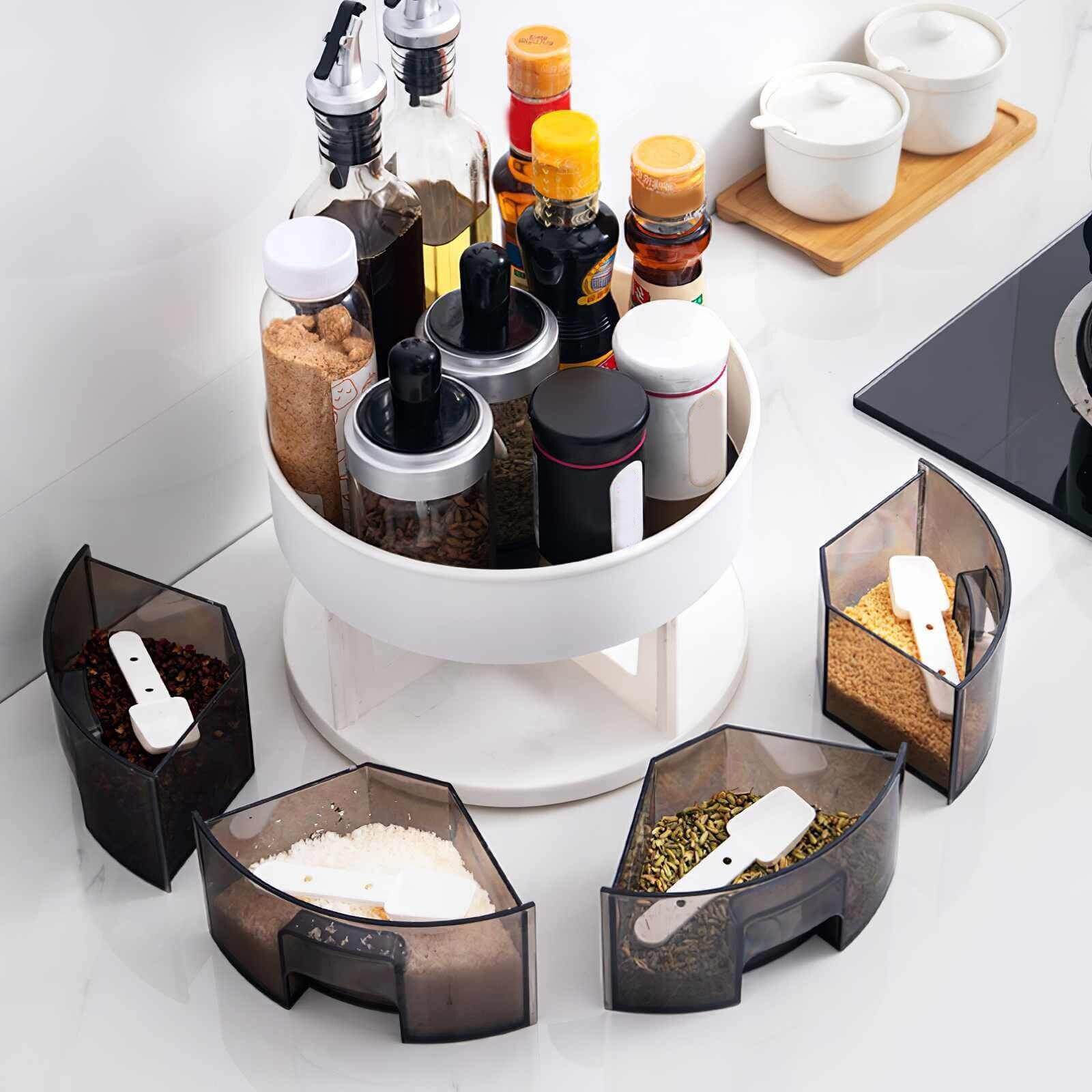 BowLift | 360 Rotating Lazy Kitchen Spice Rack Organizer