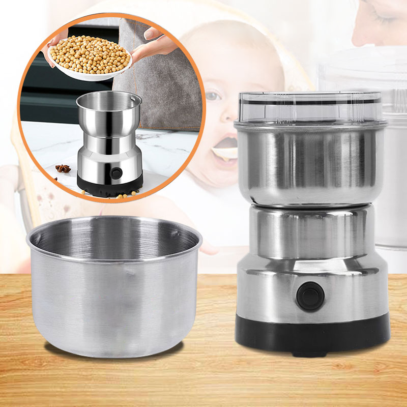 BowLift | GrindMaster Portable Electric Spice & Coffee Grinder – Multifunctional Stainless Steel Kitchen Mill