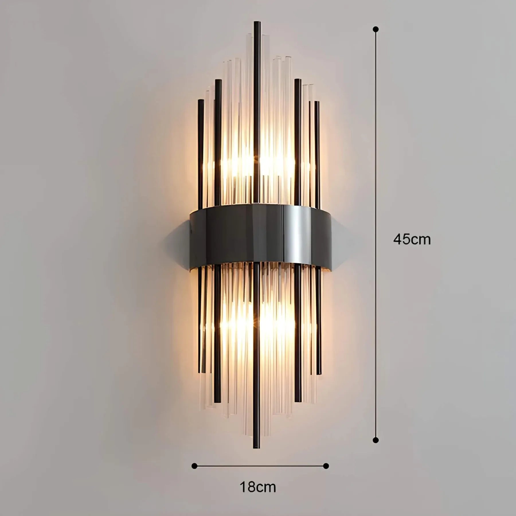 BowLift | Wall lamp with crystal decoration