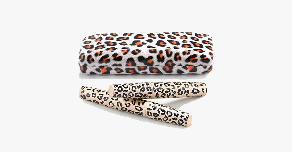 BowLift | 3D Transplant gel & mascara in leopard pattern bottle - Made from natural fibers - Waterproof & easy to use