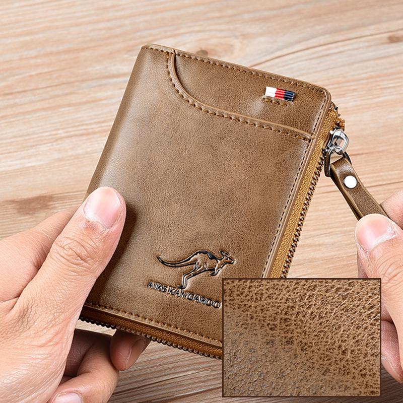BowLift | Kangaroo Men's RFID-blocking Wallet, Multifunctional Credit Card Holder