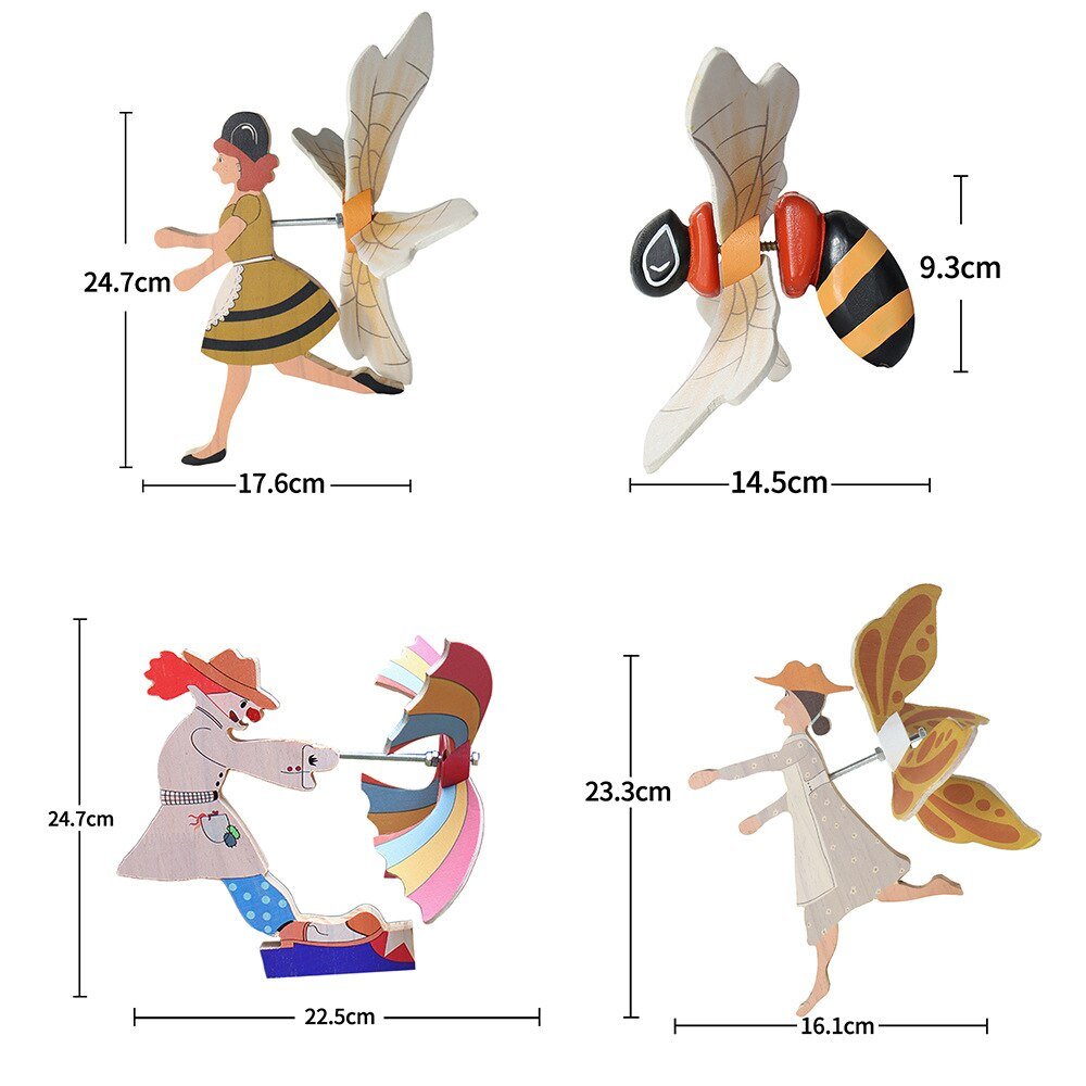 BowLift | Miss Bee Garden Art Decor Whirligigs Wind Spinners