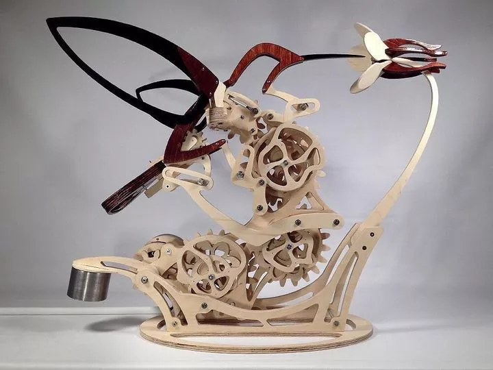 BowLift | 3D Wood Mechanical Hummingbird and Wood Mechanical Turtle