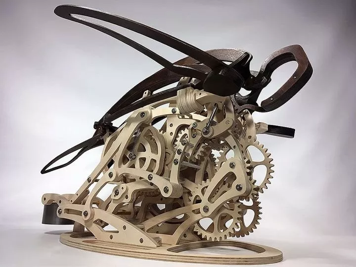 BowLift | 3D Wood Mechanical Hummingbird and Wood Mechanical Turtle