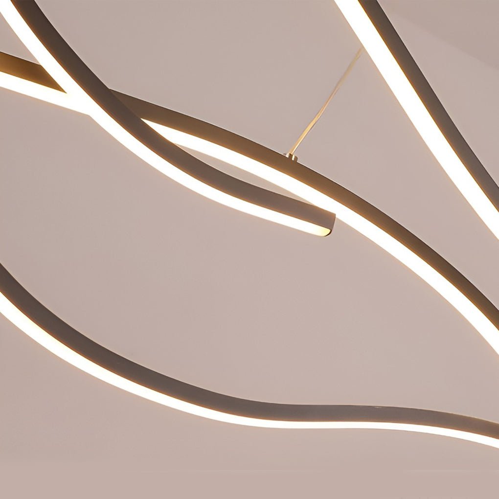 BowLift | Designer LED Ceiling Lamp with Wavy Curved Shape
