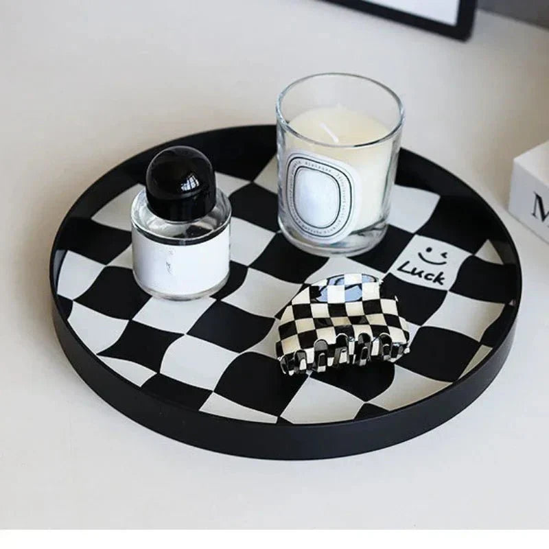 BowLift | Monochrome Chessboard Storage Tray