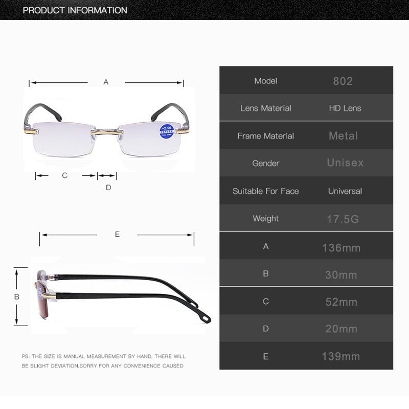 BowLift | Multifocal Anti-Blue Light Reading Glasses - VisionPlus