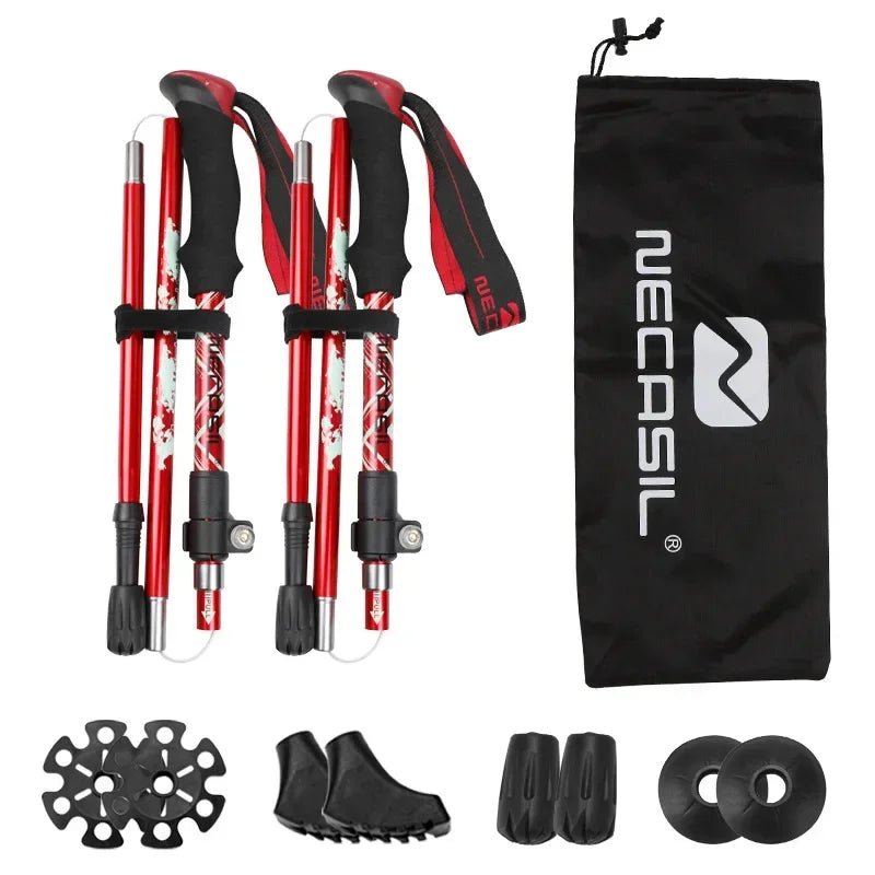 BowLift | NECASIL – Collapsible Trekking Poles for Stable Hiking Support
