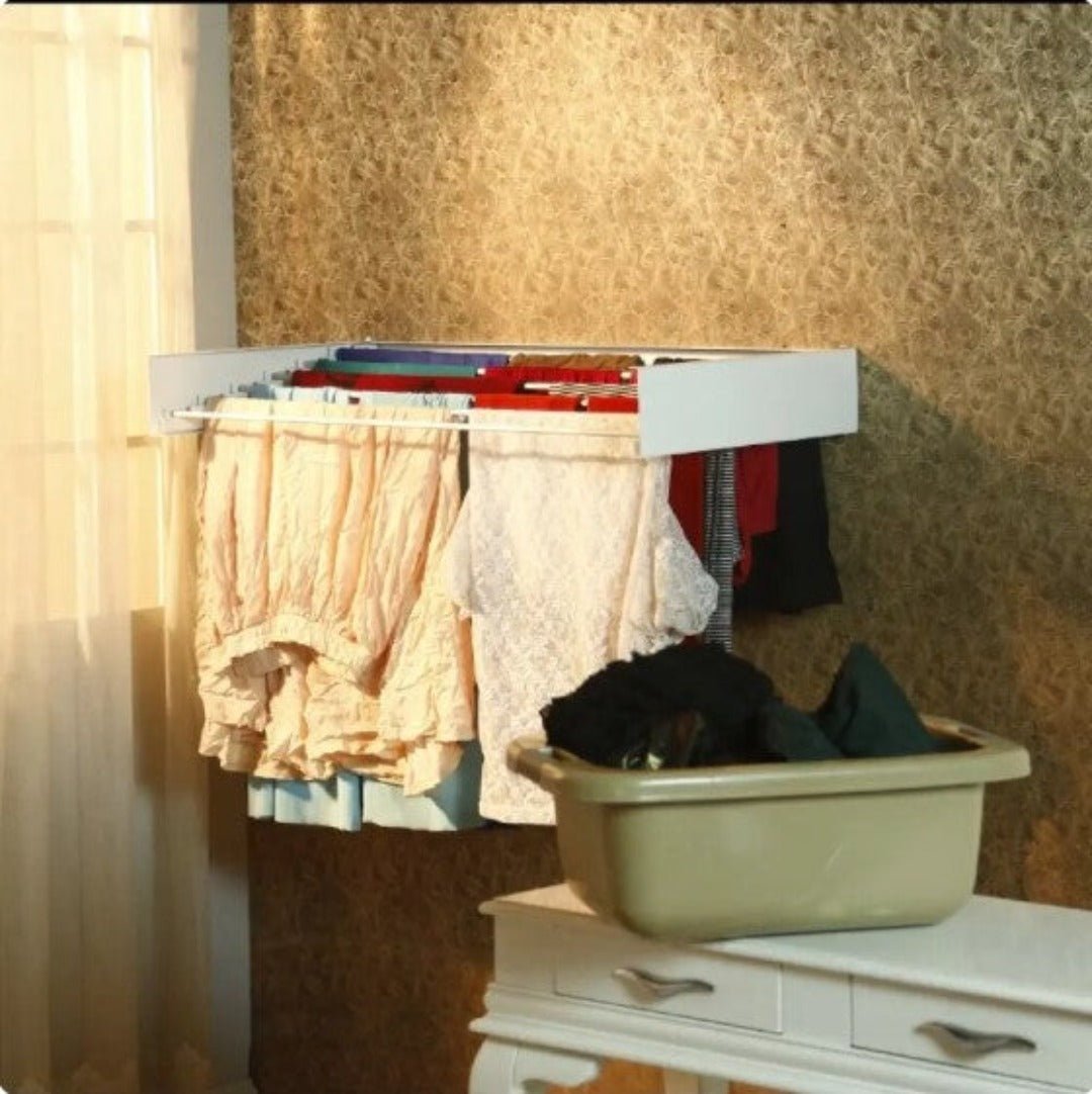 BowLift | Foldable Wall-Mounted Drying Rack – Space-Saving Laundry Drying Solution