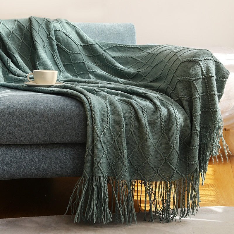 BowLift | Blanket Knitted Sofa Throw Scandinavian Style