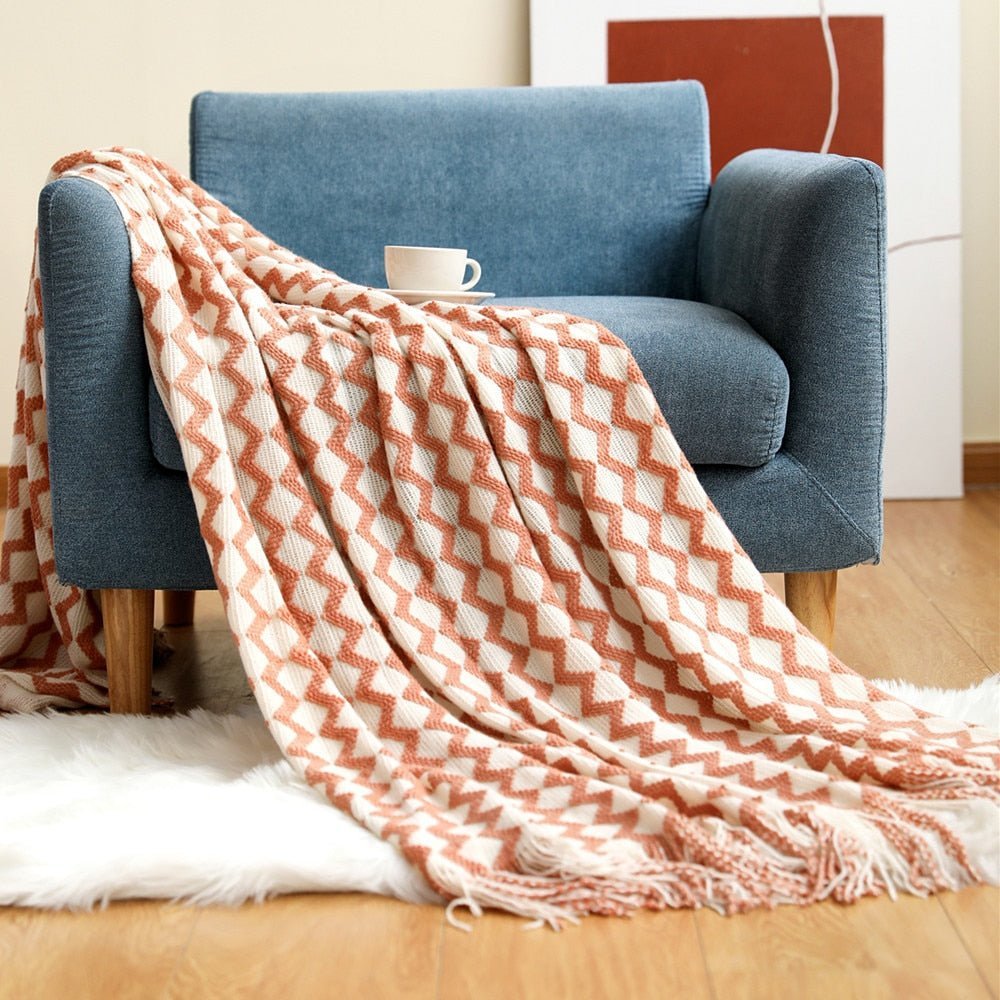 BowLift | Blanket Knitted Sofa Throw Scandinavian Style