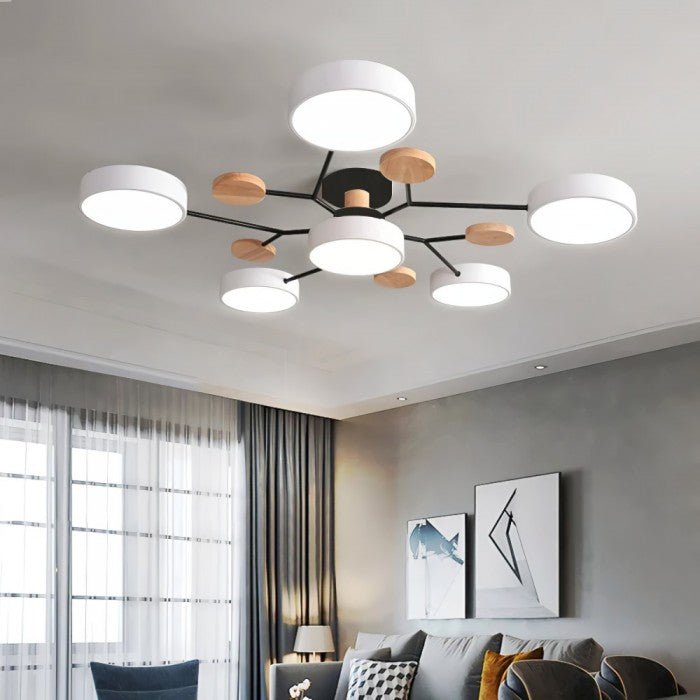 BowLift | NordicGlow Branched LED Ceiling Light - Elegant Nordic Style