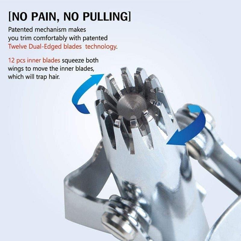 BowLift | Nose Hair Trimmer for Men Stainless Steel Manual Trimmer